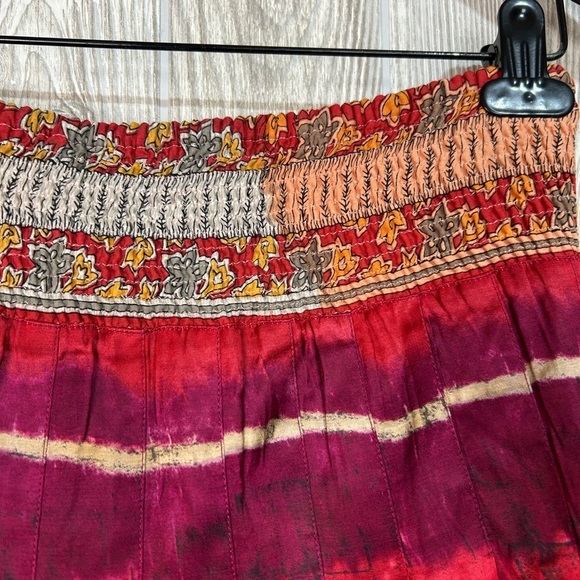 Free People Sunset Boulevard Boho Tie Dye Circle Mini Skirt Size XS - Picture 7 of 11